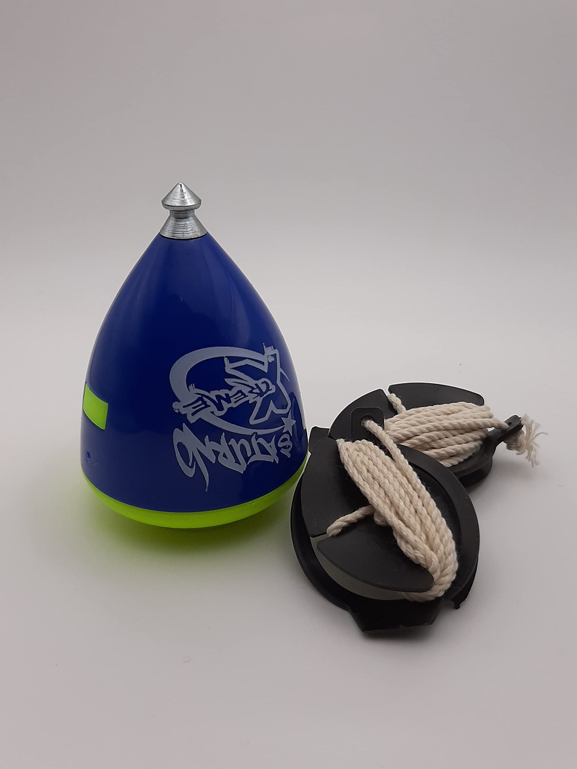 trompos space Saturno XT Gerardo Montero and Javi De María Spinning Tops, Blue, Medium (SXAZCUER)