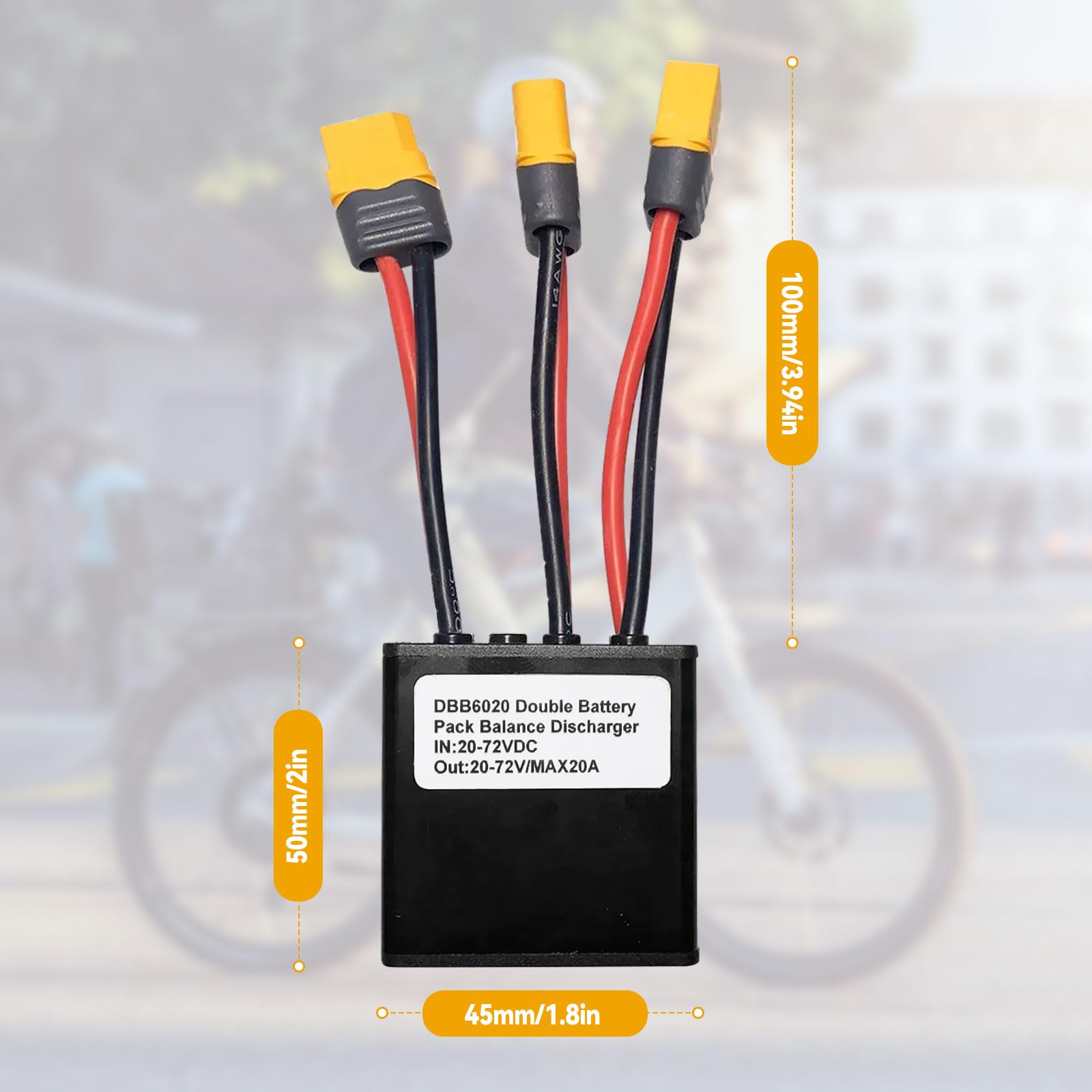 Snapklik.com : YWNYT Dual Battery Discharge Converter 20V-72V DC Dual ...