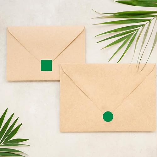 Miniatura 3 de Calcomanías de codificación de color verde multiformas, calcomanías extraíbles de diferentes formas para niños pequeños, triángulos, círculos,