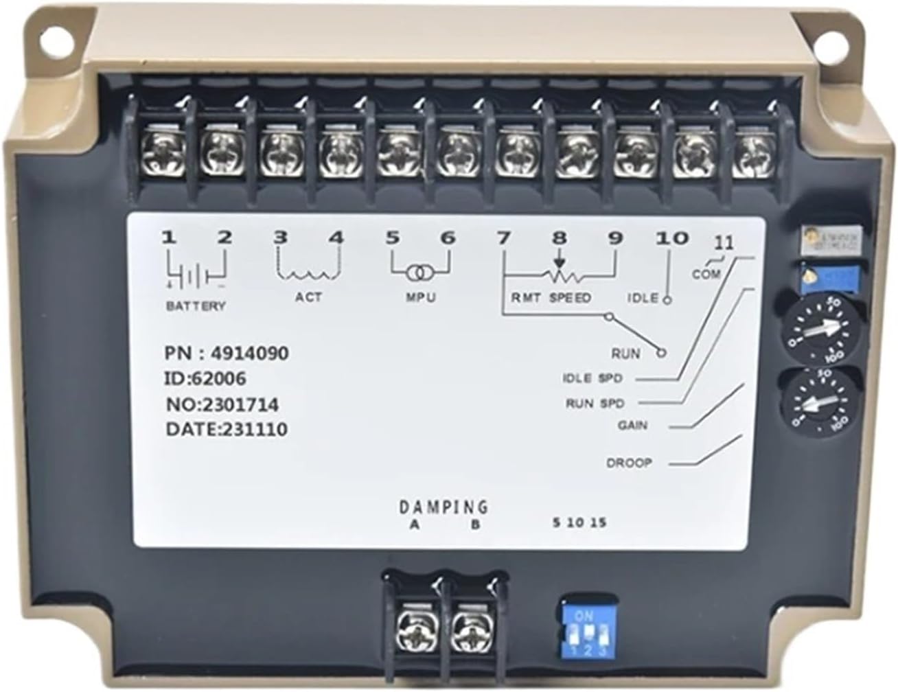 1pcs 4914090 Governor Speed Control Board Module Diesel Engine Generator Controller for Replacement Parts(4914090 Copy)