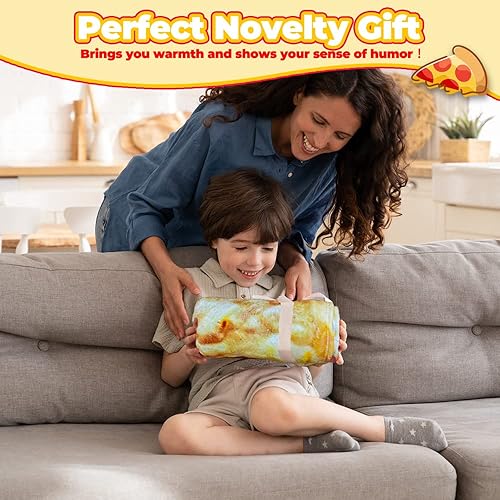 Miniatura 3 de HDFK Manta de tortilla tamaño adulto niños realista comida polar amarillo queso taco manta manta manta franela divertido regalo novedad 71 pulgadas