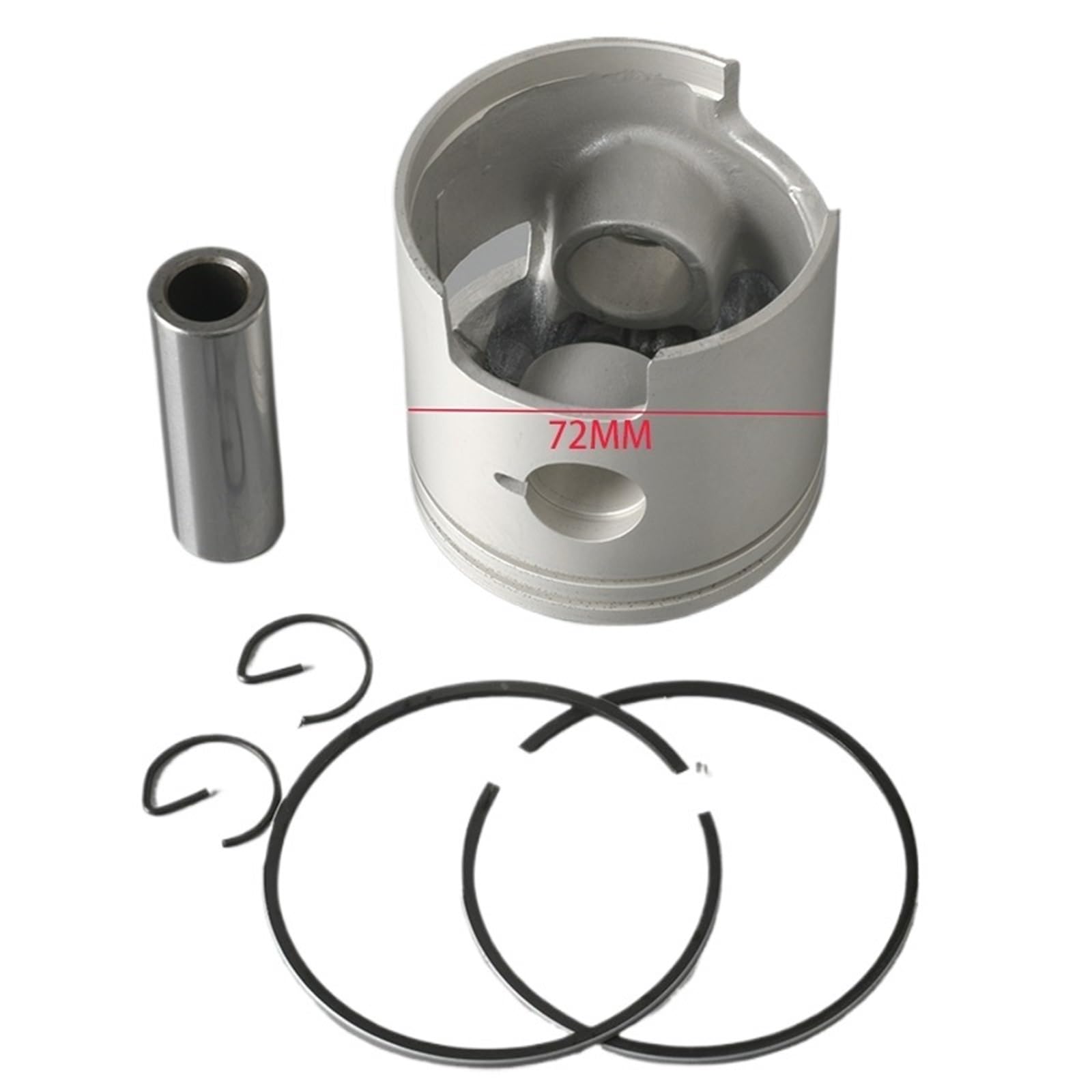 61N-11631 Set pistone e fasce elastiche (standard) for motore fuoribordo a 2 tempi Y//a//m//a//h//a 25HP 30HP 61N-11631-00 689-11631-60 72MM