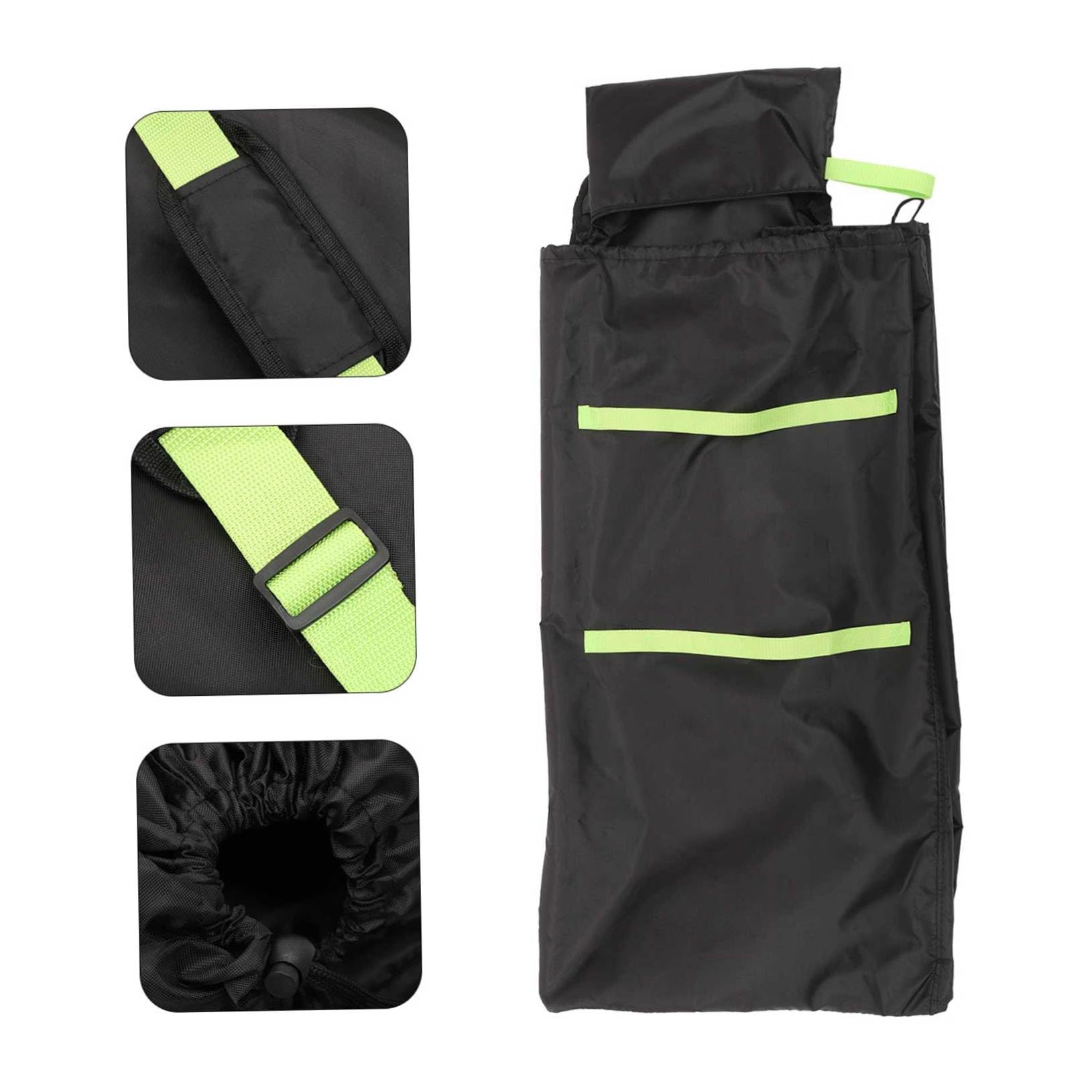Kisangel Borsa Organizer per Passeggino Doppio Oxford Nero con Tracolle Doppie, Facile da Pulire, per Viaggio e Gate Check con Carrozzina per Ragazzo Ragazza