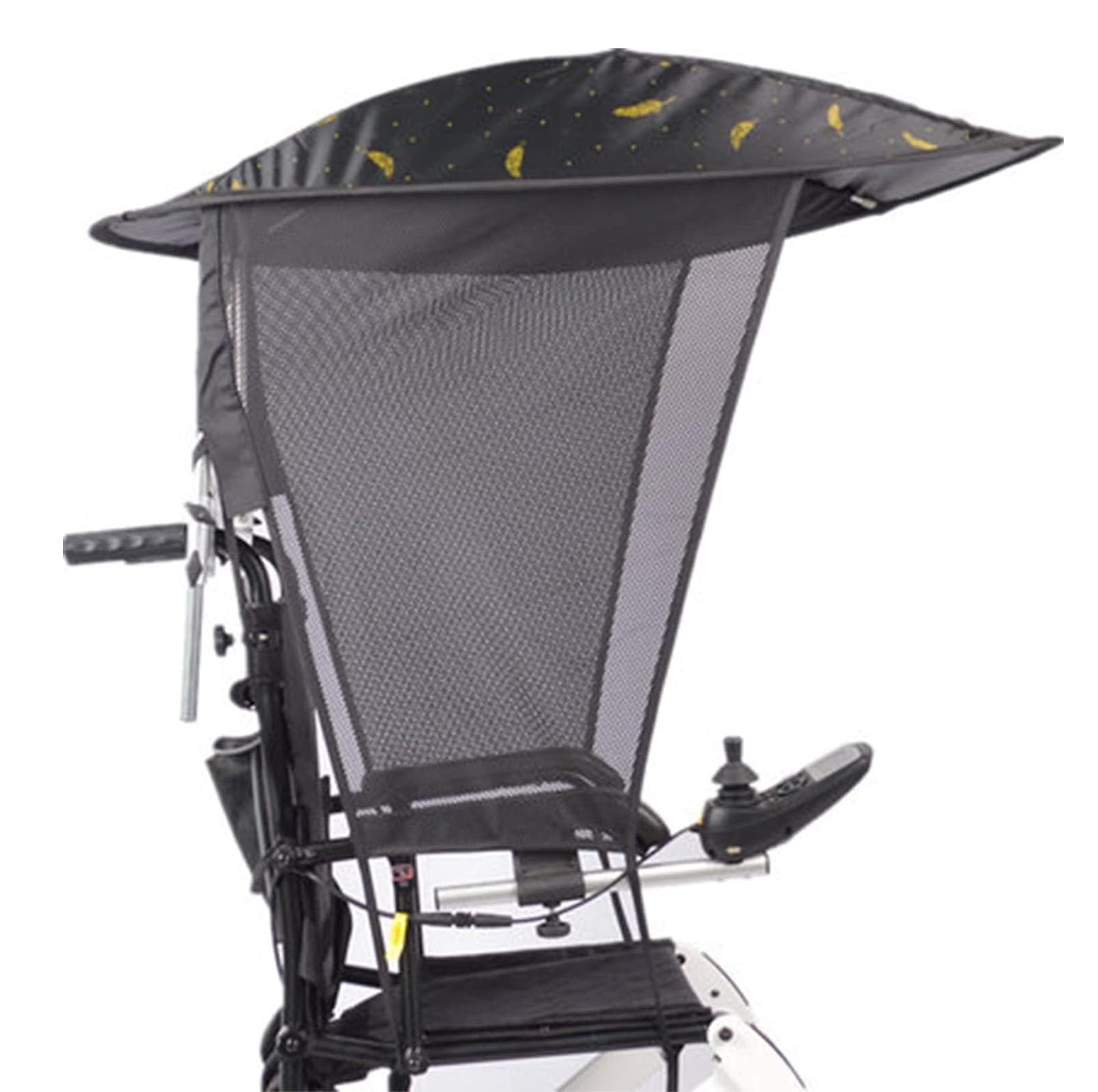 Toldo para Silla De Ruedas Eléctrica, Toldo Ajustable para Exteriores, Soporte para Paraguas, Toldo Impermeable,002