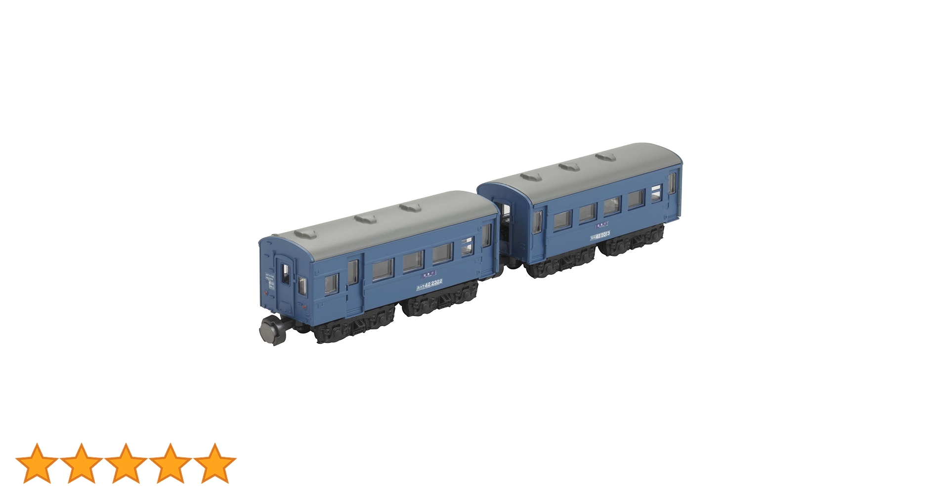 Amazon | Bトレインショーティー 43系客車 (青) スハフ42+スハ43