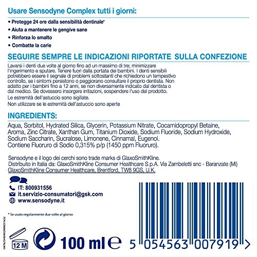Sensodyne Dentifricio Complex - 1 pezzo