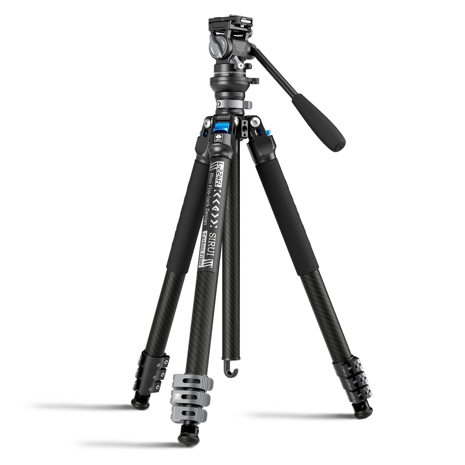 Amazon.com : SIRUI Carbon Fiber Travel Tripod with Fluid Head, 60