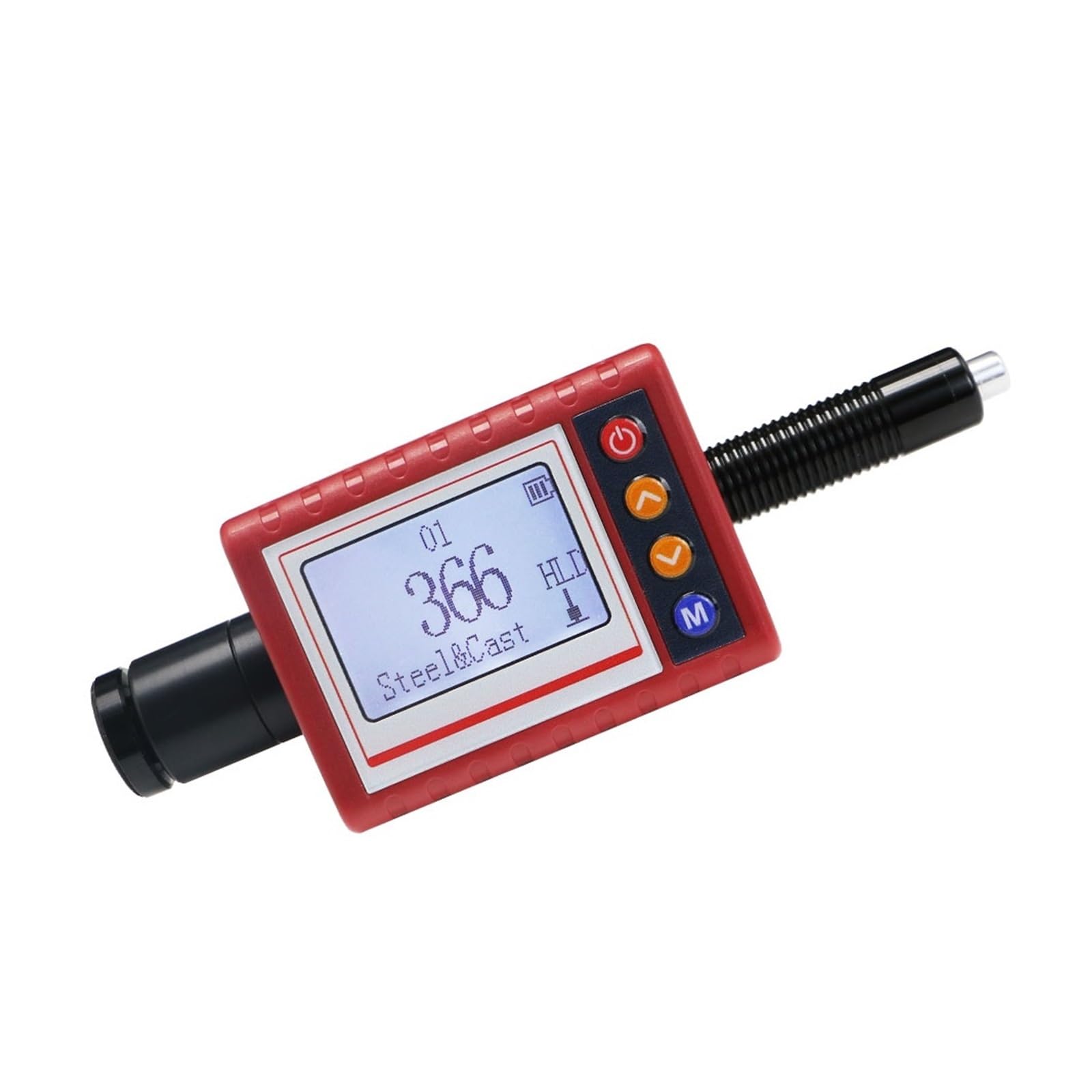 Hardness Tester, Portable Handheld Leeb Hardness Tester for HLD,HRC,HRB,HRA,HB1,HB2,HV,HSD Testing Durometer Hardness Tester with Large LCD