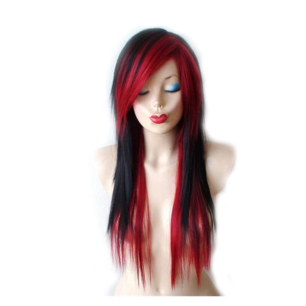 1/6 女性ヘッド : Red Long Straight Hair S37657d6fe33041fcb3da3e5b78379