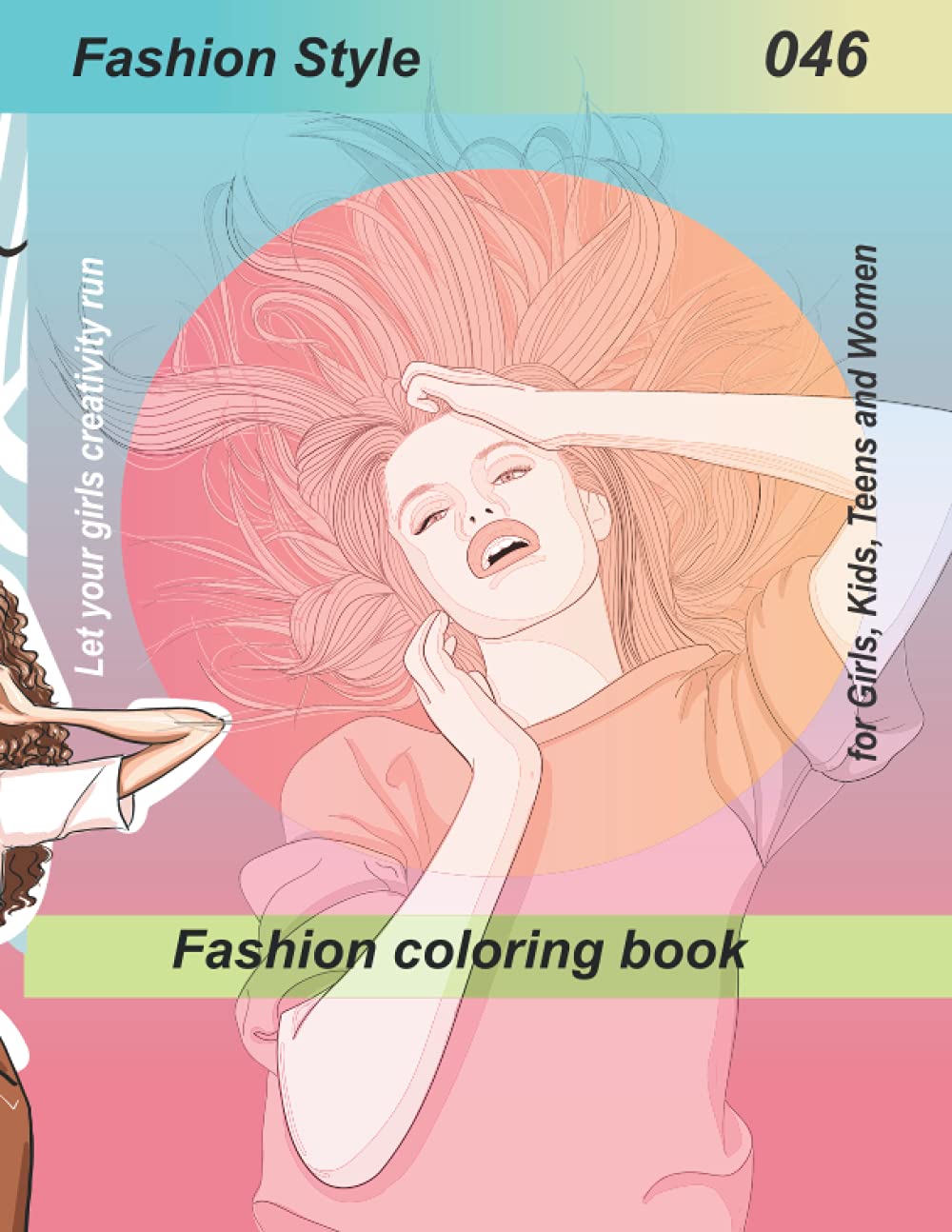 fashion coloring blook: stylish Fashion and Beauty Coloring Pages for Girls, Kids, Teens and Women with 46 Fabulous Fashion Style with city-view patterns
