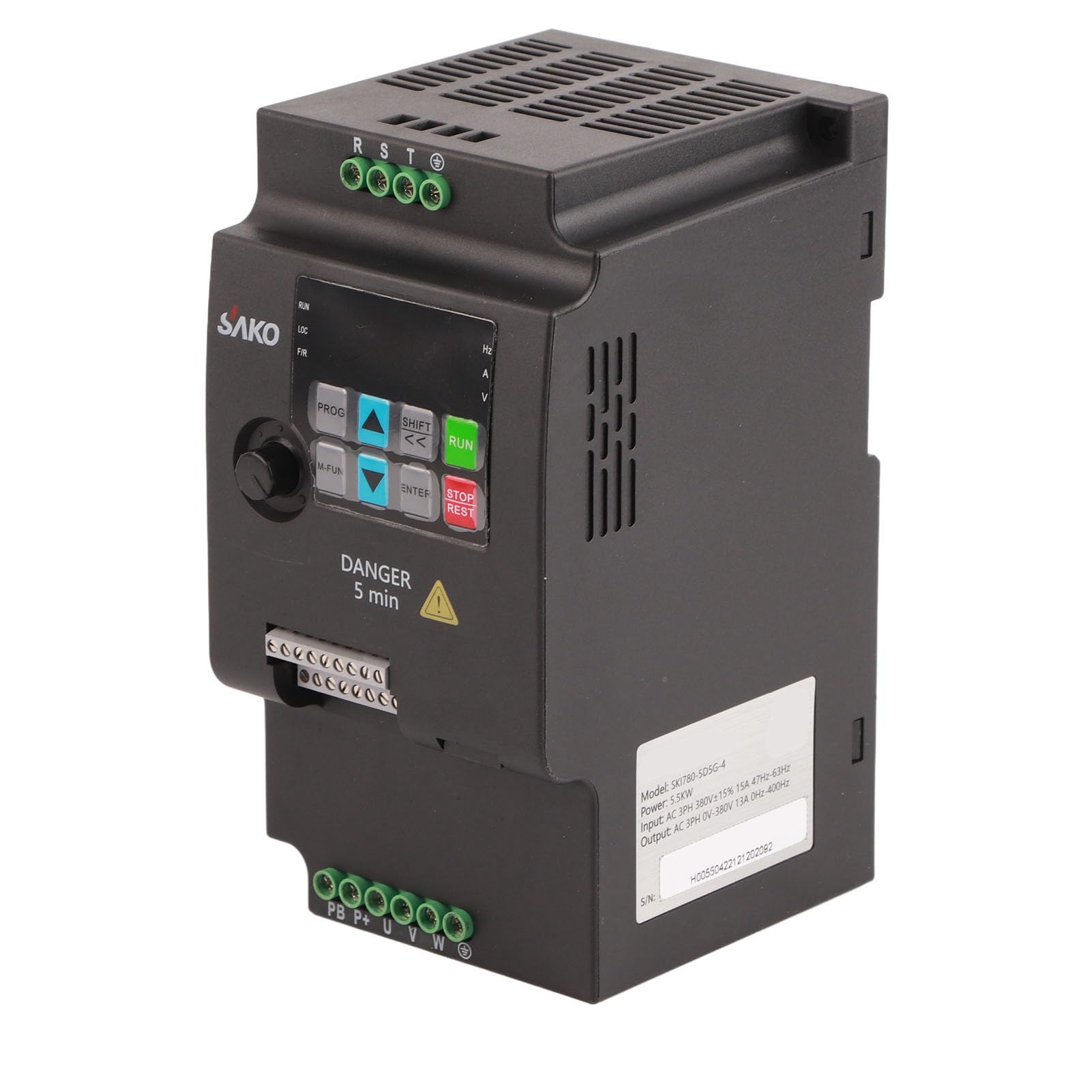Przetwornica częstotliwości 380 V 5,5 kW, Jectse 3-fazowy 380 V do 3-fazowy 380 V PWM mini VFD inwertorowa regulacja wektora VFD regulator prędkości obrotowej