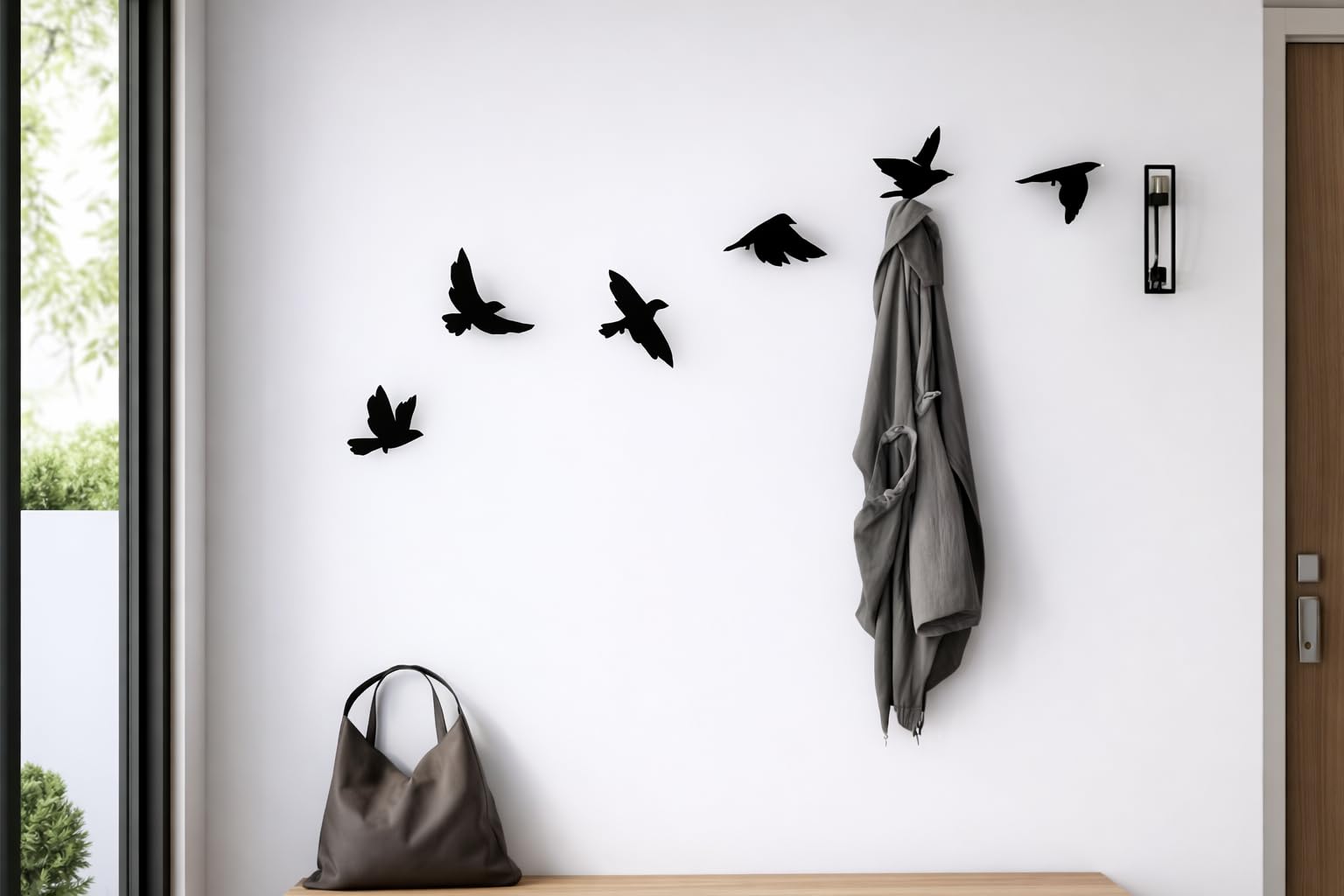 Oslen Set of 6 Self-Adhesive Cute Bird Wall Hooks Key Holder & Clothes Hanger – Heavy-Duty Wall Hangings, Waterproof & Drill-Free - Strong Towel, Coat, and Kitchen Hooks for Bathroom and Kitchen-image-23