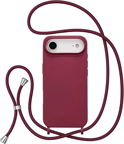 Miniatura 272 de ZTOFERA Funda para iPhone 13 Pro con correa, funda cruzada para teléfono con cordón ajustable para el cuello para el hombro, silicona suave a prueba