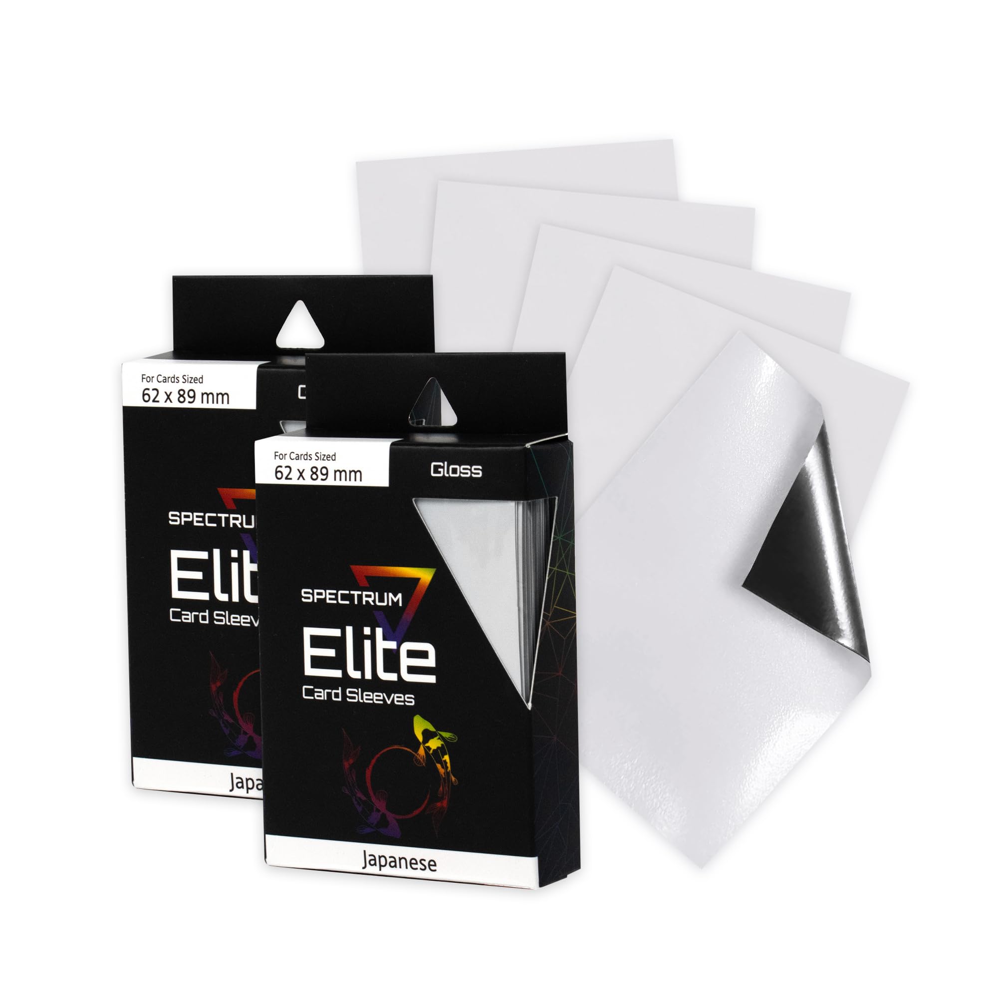 BCW Spectrum Elite Yugioh Sleeves - 120 Pack - White Yugioh Card Sleeve | (Not for MTG or Pokemon) Small Trading Card Sleeves