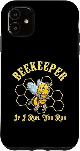Miniatura 7 de iPhone 1212 Pro Funny If I Run You Run Humorous Beekeeper Sayings Jokes Case