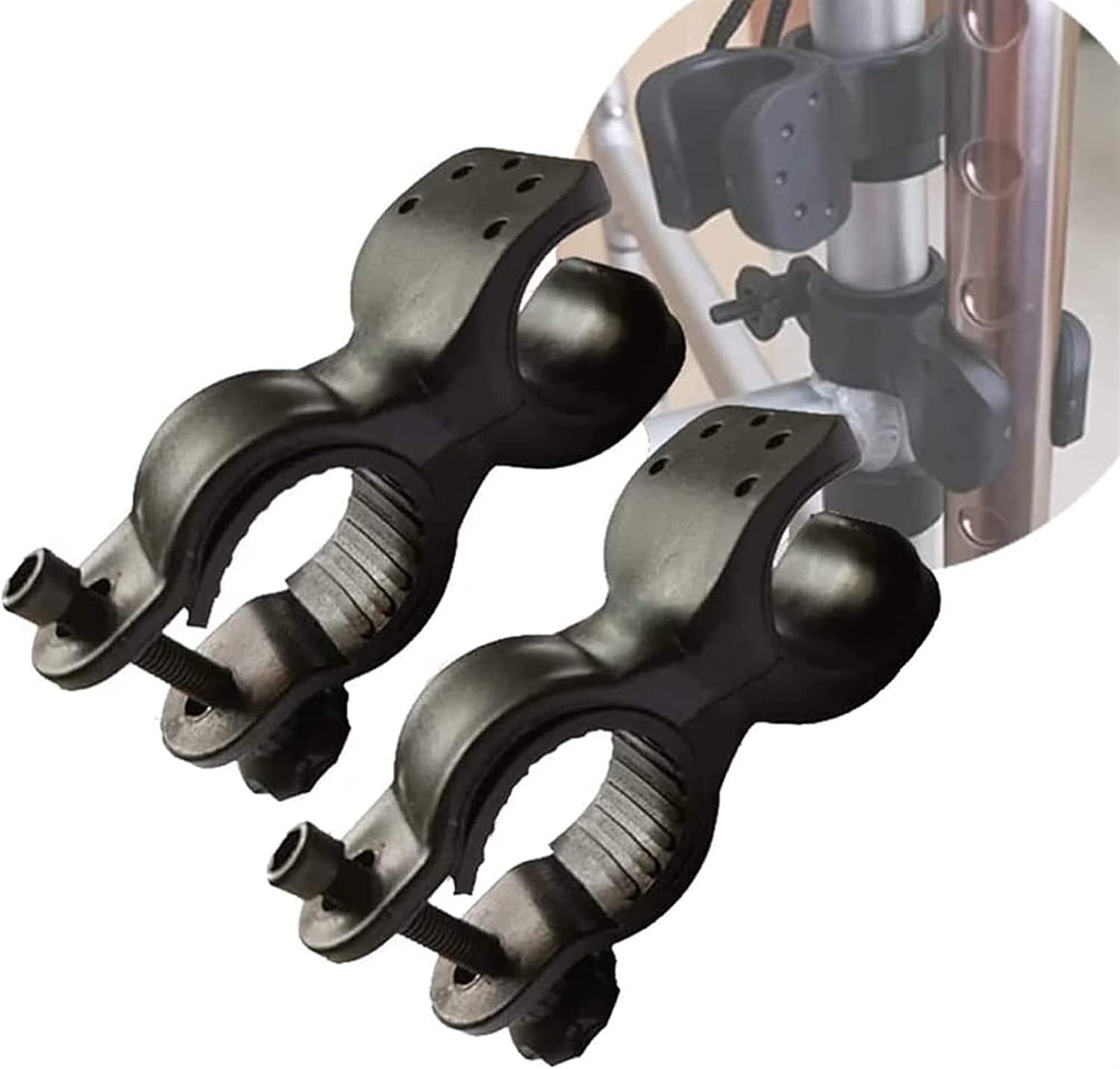 ZAMAKS 2pcs Wheelchair Walking Stick Rack, Cane Holder