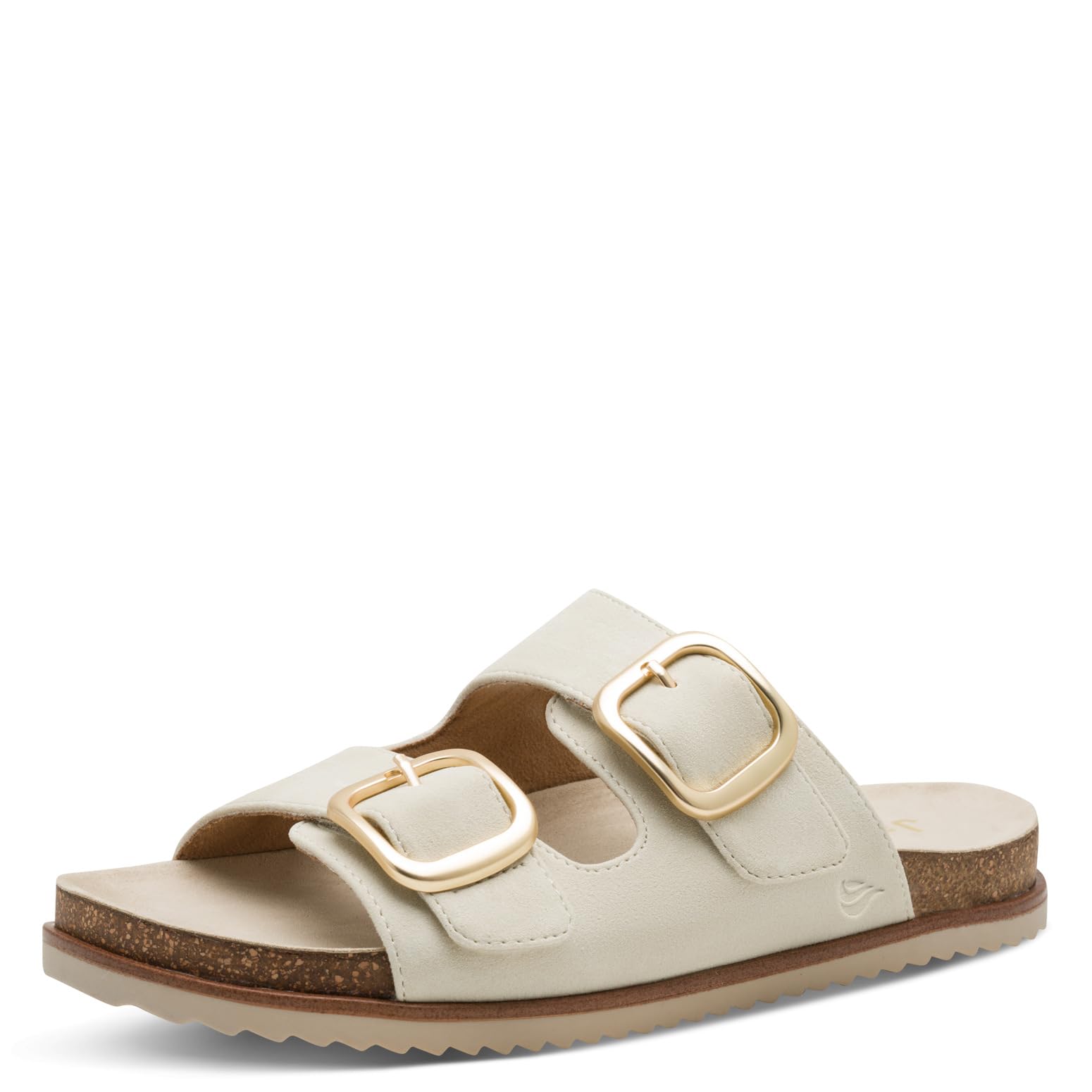 Jana Women's Mule Flat MultiAdj+Vegan Platform, Beige, 38 EU