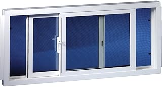 DUO-CORP. 31.875 in. W. x 15.5 in. H White Vinyl Double Slide Basement Window - 1 Each