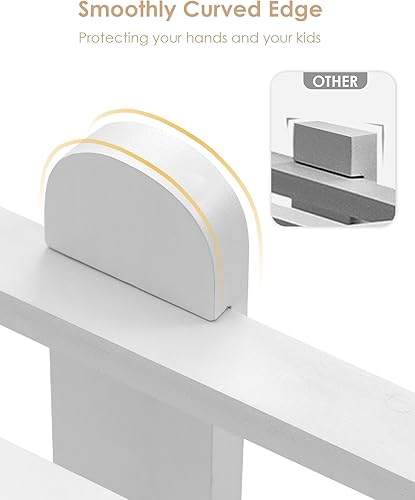 Miniatura 6 de Varhomax Zapatero blanco, organizador de zapatos de bambú de 4 niveles para armario y entrada, estante de zapatos de madera gruesa para espacios