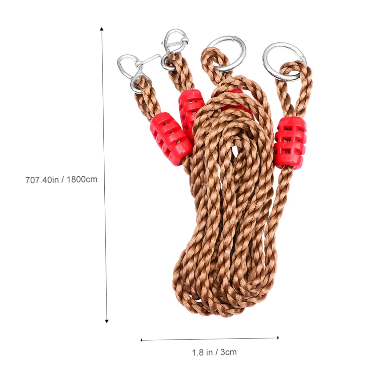 Cinghia Regolabile per Altalena da Giardino Cinghie in Nylon per Altalene sugli Alberi Kit di Sospensione Ganci da Esterno per Patio E Amaca