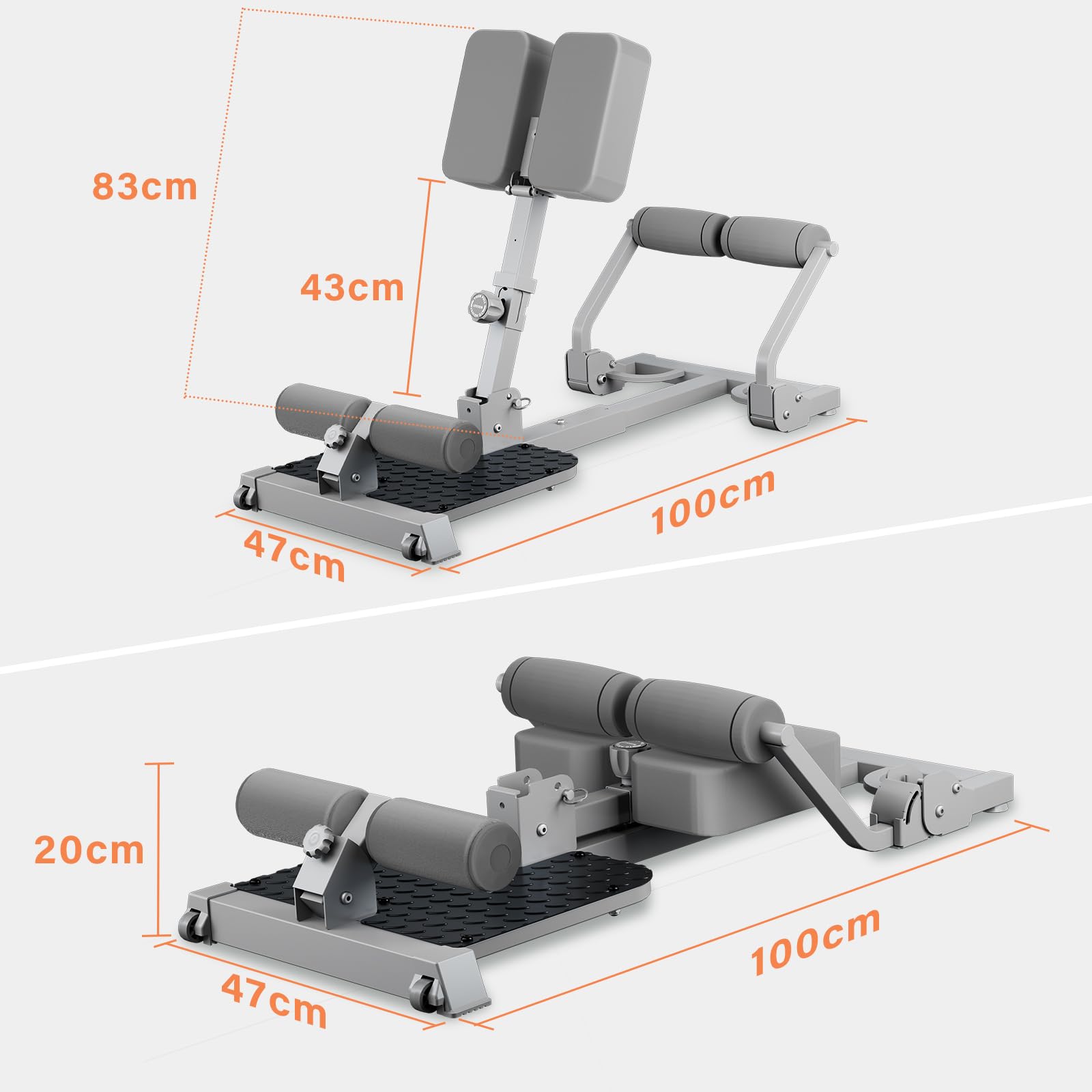 TODO Sissy Squat Macchina Capacità 120KG | per Gambe, Glutei e Addome | Core Training | Multifunzione Deep Sissy Macchina, Attrezzature per il Fitness a Casa