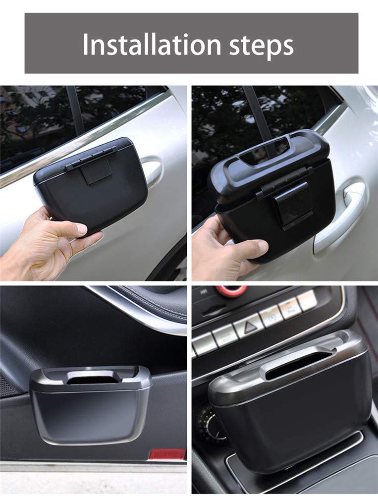 Mini Pattumiera Per Auto Zyluniy 2 Pcs Pattumiera Per Auto, Con