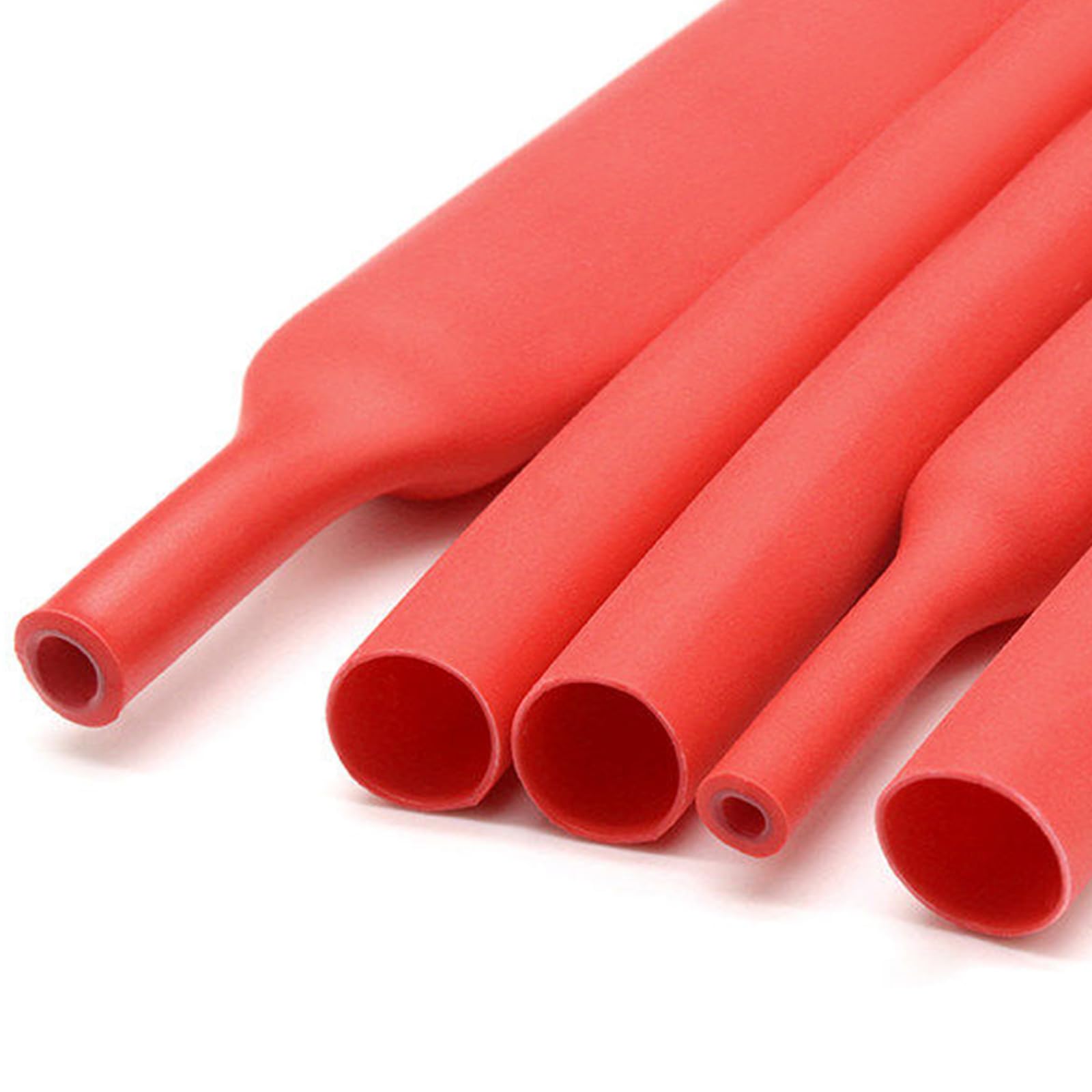 UpGBRF PE Heat Shrink Tubing Cable Wrap Red Tube 3:1 Shrink Ratio with Adhesive for Wrapping Cables,Length 1 Meter,Diameter:19.1mm
