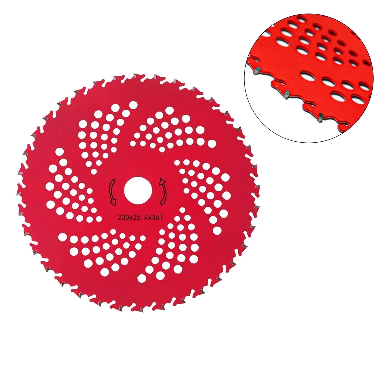 Cortadora De Cepillo De Acero Al Manganeso Con Punta De Carburo De 36 Dientes | Compatible con herramientas de granjero for el cuidado del césped, desbrozadora y cortadora de malezas(2PCS Set with Tool)