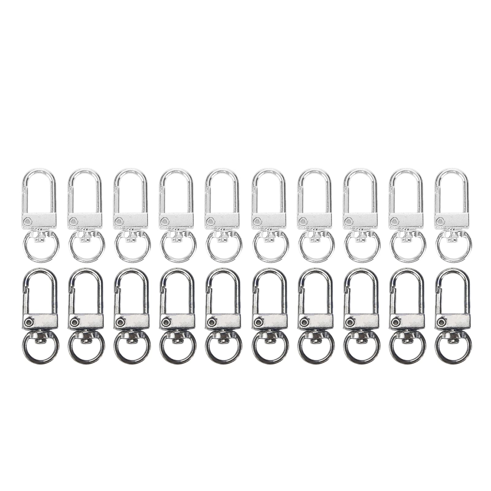 10 stks/partij Split Sleutelhanger Swivel Kreeft Klauw Sluiting Connectors for Tas Riem Hond Kettingen DIY Sieraden Maken Bevindingen accessoires (Color : Gun Black, Size : 38 x 17mm 10pcs