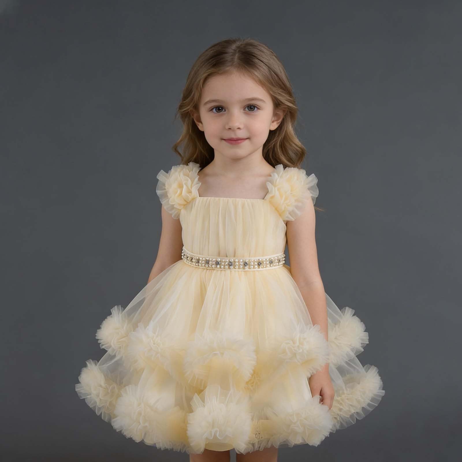 HLTYGWX Kleider Mädchen Rock Kleider Mädchen Kleider Mädchen Festliches Partykleid Tutu Kleid für Geburtstagsauftritt