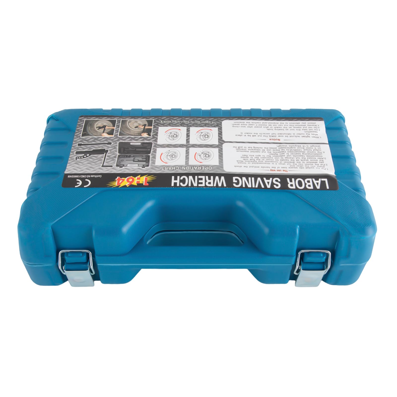 Moltiplicatore di coppia 4800 Nm, amplificatore di coppia 1:64, con asta di prolunga e 4 inserti per chiavi a bussola, amplificatore dinamometrico, set di chiavi per ruote e cambio ruota