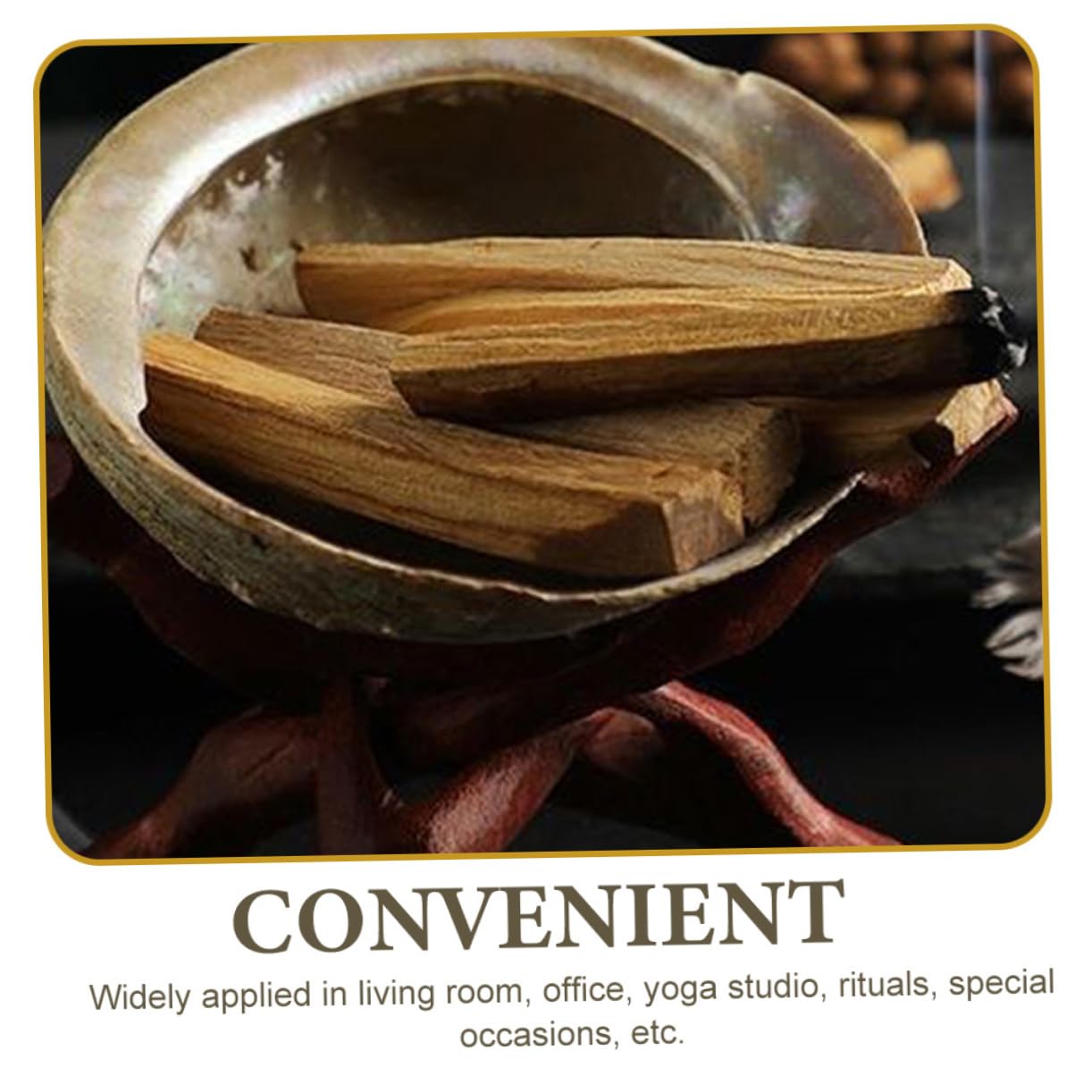 MAGICLULU 40 Piezas Listones De Madera Peruana Palitos De Sándalo Varitas De Incienso De Madera Sagrada Palitos De Fragante De Sándalo Palo De Manchas Palos De Fragancia