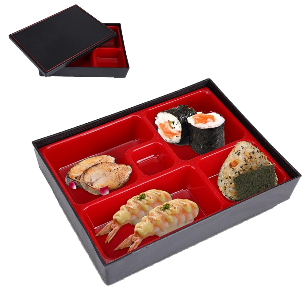 Boîte à bento japonaise, boîte à déjeuner portable, boîte à bento alimentaire style japonais, boîte de rangement en bois, boîte de rangement pour bureau, pique-nique