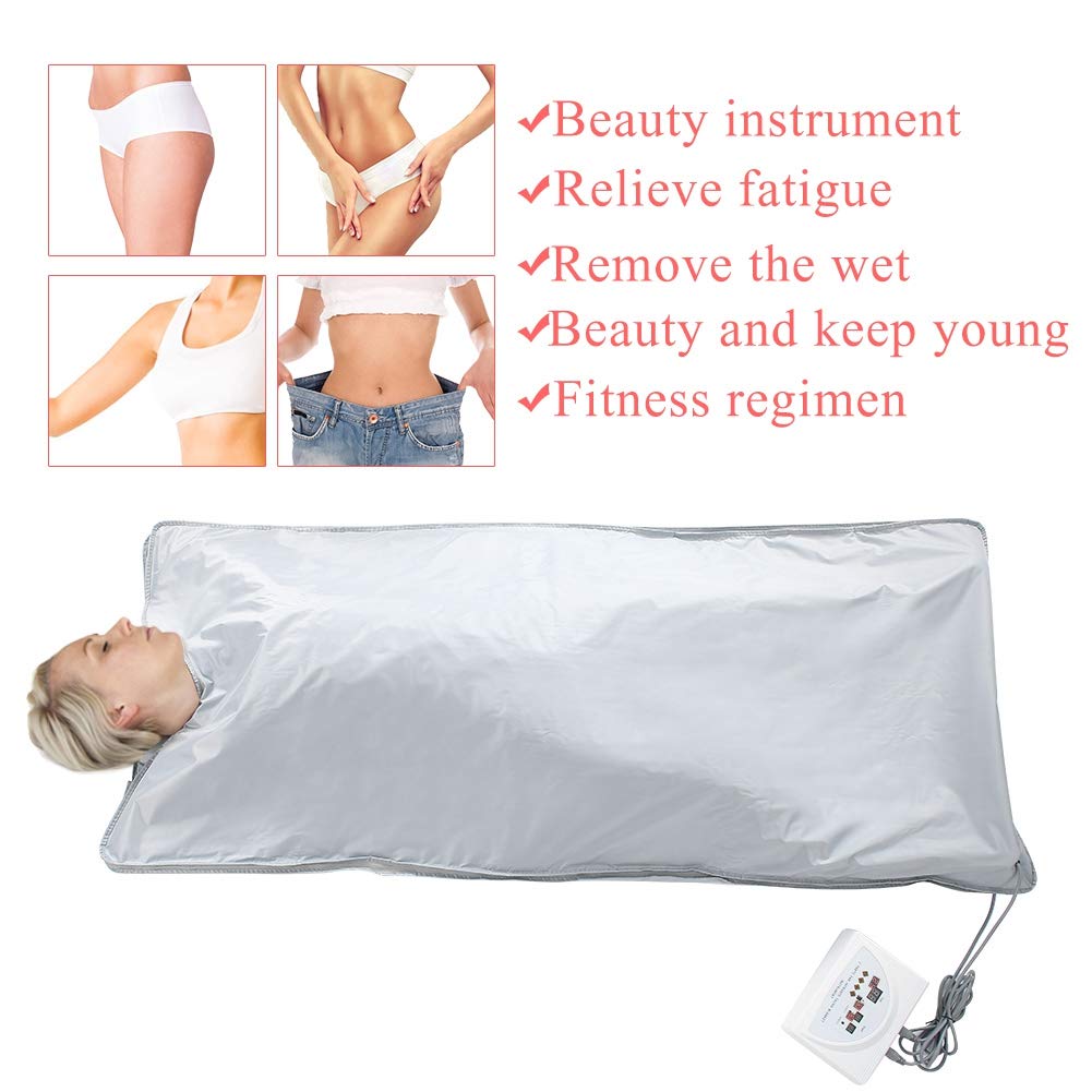 Upgraded Infrared Heating Sauna Blanket Digital Oxford Sauna Heating Blanket  Weight Loss Body Sharper Household Detox Therapy | craft-ivf.com
