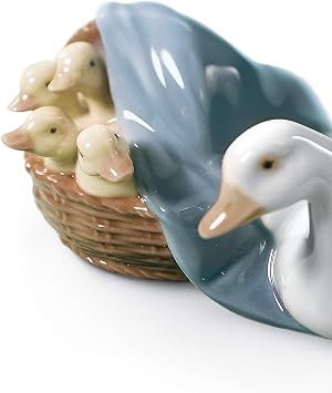LLADRO Ducklings Figurine. Porcelain Ducks Figure.
