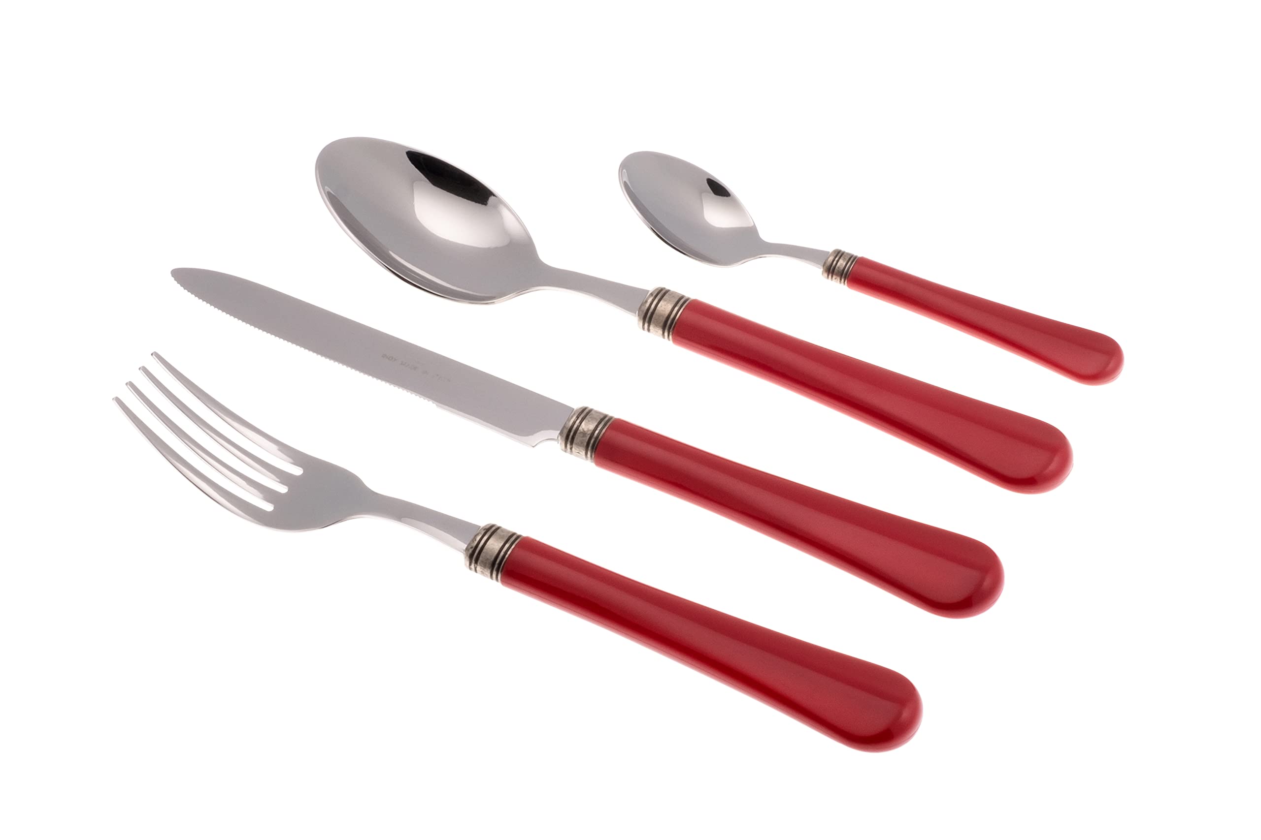 Servizio Set Di Posate 24 Pezzi In Acciaio Inox Rivadossi Sandro Giulietta Rosa