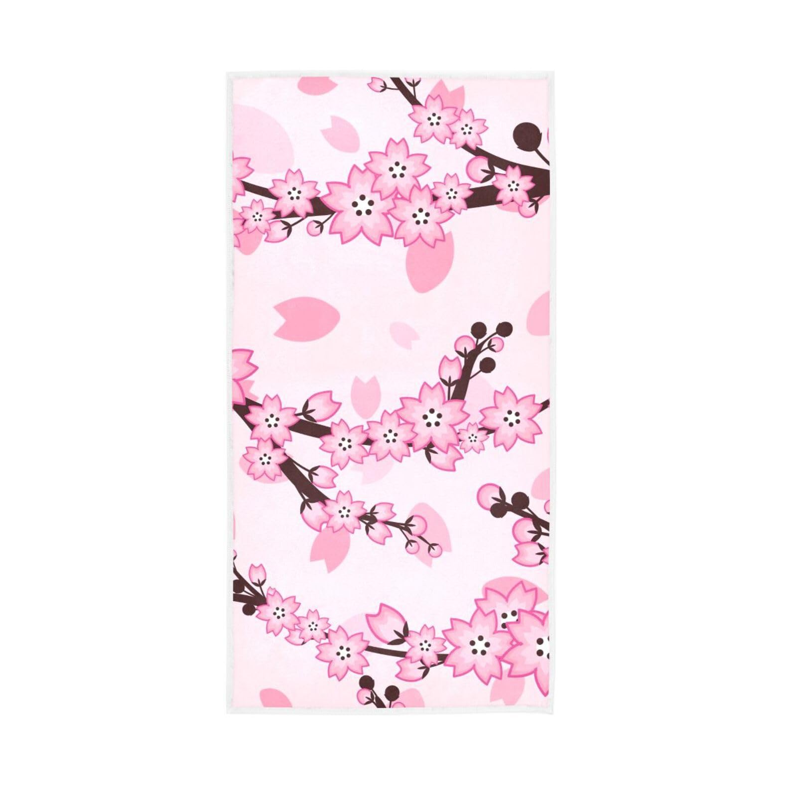 HUYGD Charming Floral Towles, 15 x 30 Inches, Spa Towels Hand Towels for Gym