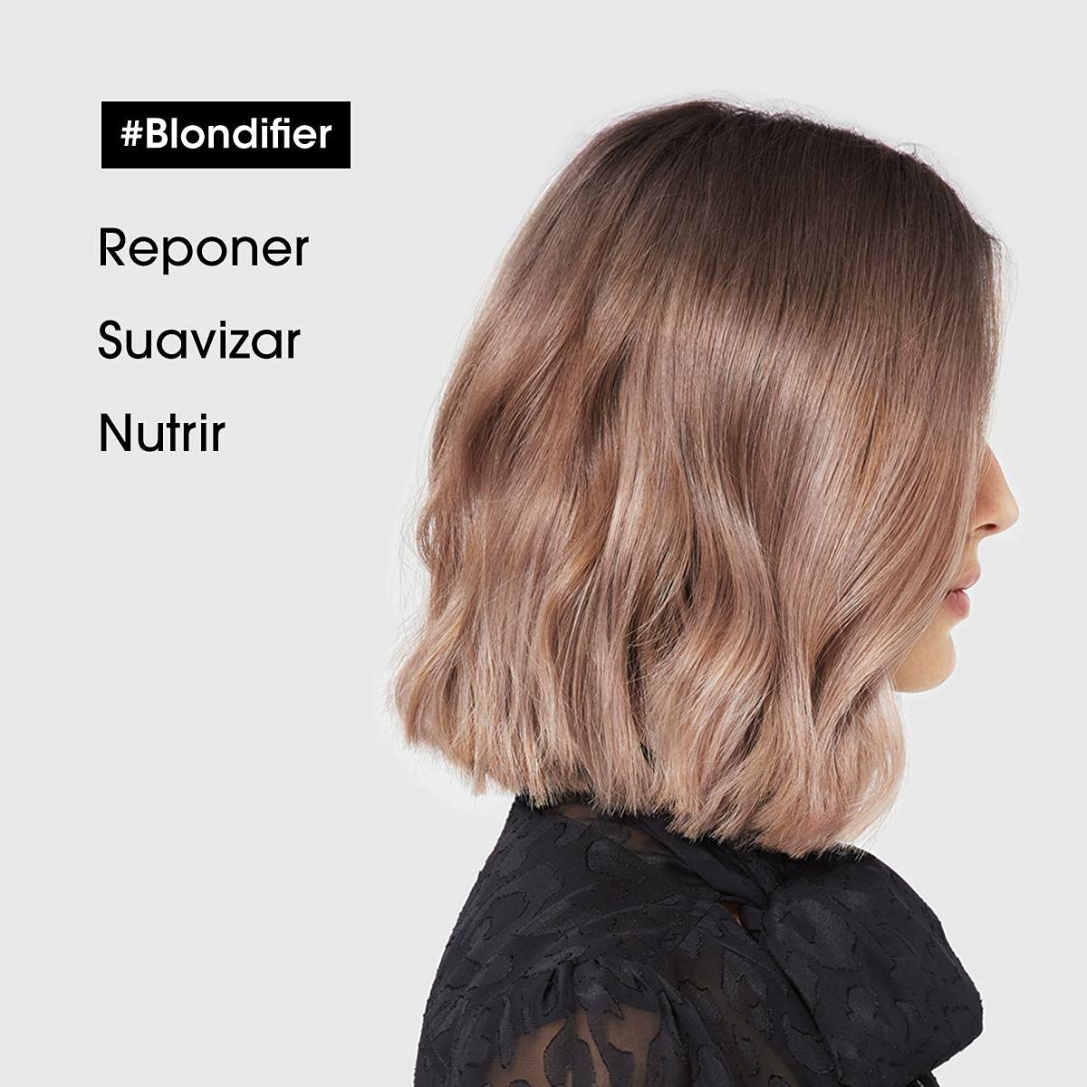 L'Oréal Professionnel, Mascarilla Reparadora e Iluminadora para Pelo con Mechas o Rubio, Blondifier, 250ml