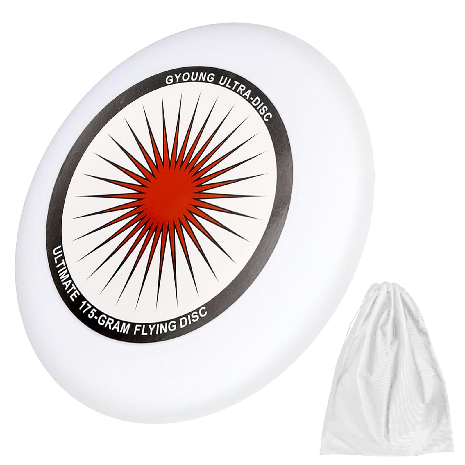 175g Frisbee de compétition, Frisbee sportif, Frisbee professionnel, Frisbee d'extérieur original, sports de plein air amusants, adapté aux joueurs professionnels et occasionnels (sac de rangement)