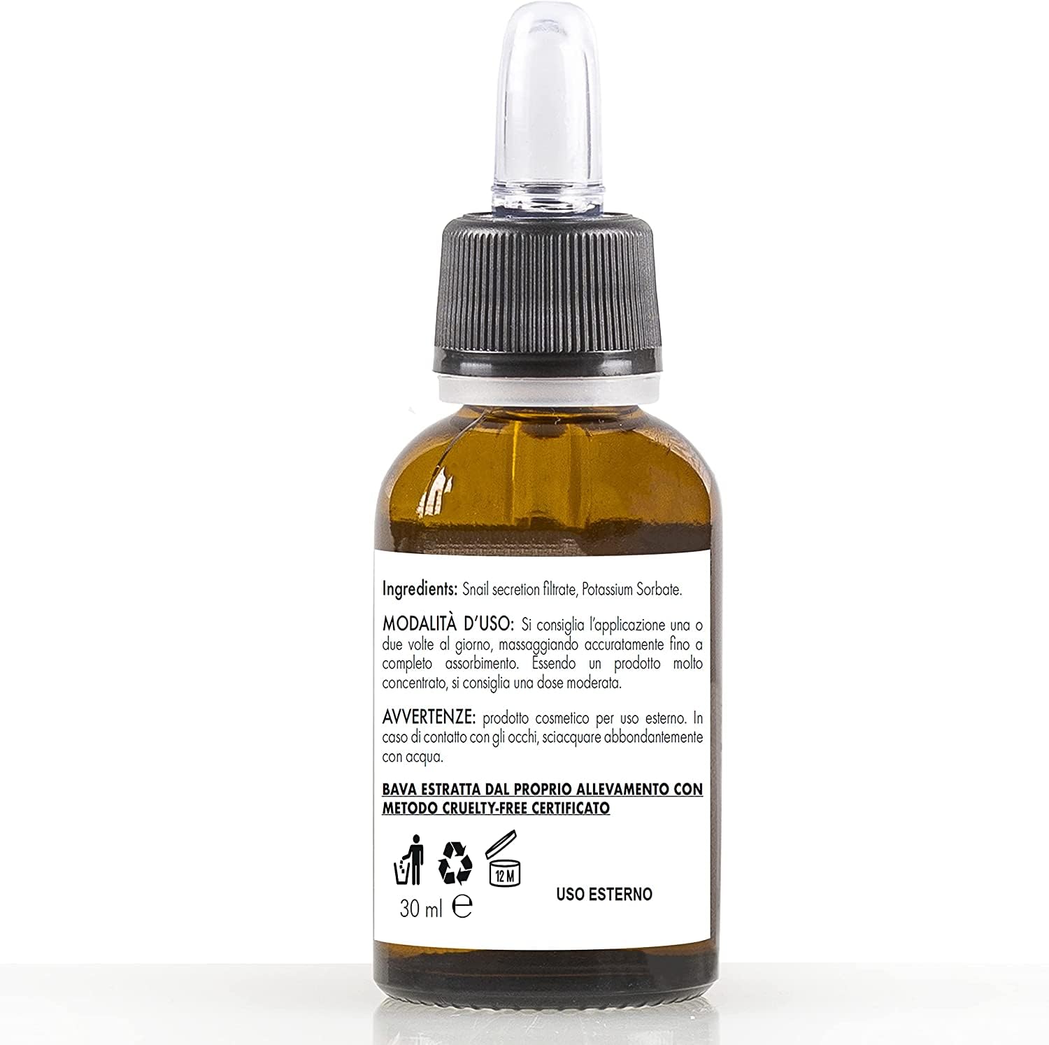 Secreto Puro alla Bava di Lumaca - Siero per la Pelle con Bava di Lumaca 100% Naturale - Made in Italy