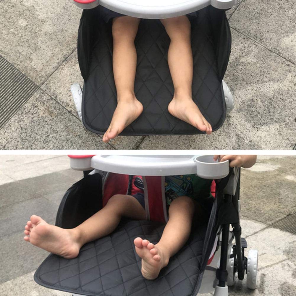 Poggiapiedi universale esteso per passeggino Passeggino Estensione del Poggiapiedi Universale Pedale Sedile Esteso Passeggino Accessorio Supporto del Piede 35x30cm (Nero)