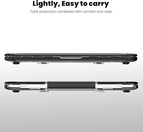 Miniatura 9 de DTangLsm Funda para MacBook Pro de 13 pulgadas 2024 2023-2016 M2 M1 A2338 A2289 A2251 A2159 A1989 A1706 carcasa rígida de plástico resistente con