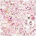 Alynta 200Pcs Pink Aesthetic Stickers - Cute Vinyl Water Bottles Sticker Pack Waterproof Scrapbooking Sticker Cute Bow Stickers for Laptop Scrapbook Journal Planner Notebook Luggage