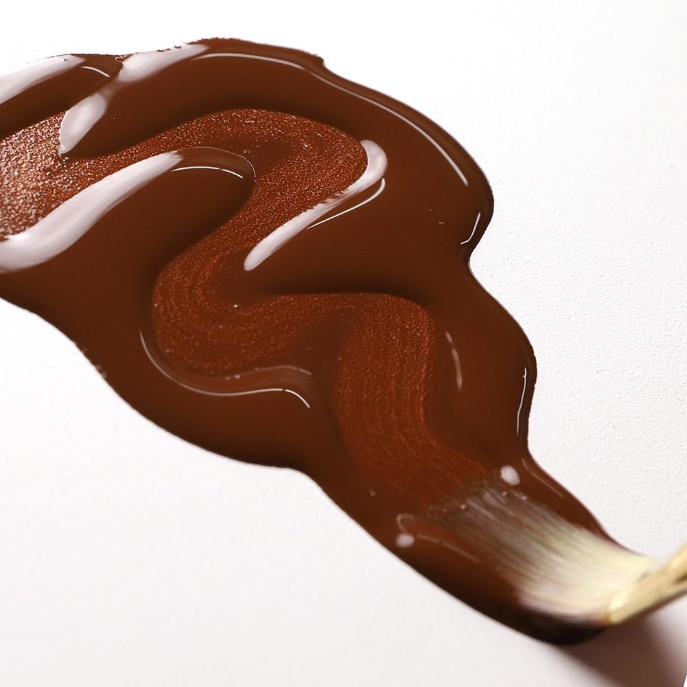 GOLDEN Flacon de 473 ml de peinture acrylique professionnelle semi-opaque à haut débit - Terre d'ombre brûlée