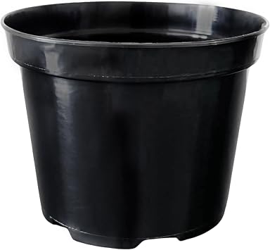 Round Black Plant Pots   Durable Plastic Nursery Pots for Indoor & Outdoor Gardening | Sizes 1L, 3L, 5L, 7.5L, 10L, 15L, 20L, 25L | Ideal for All Plants Round 5pcs, 7.5L