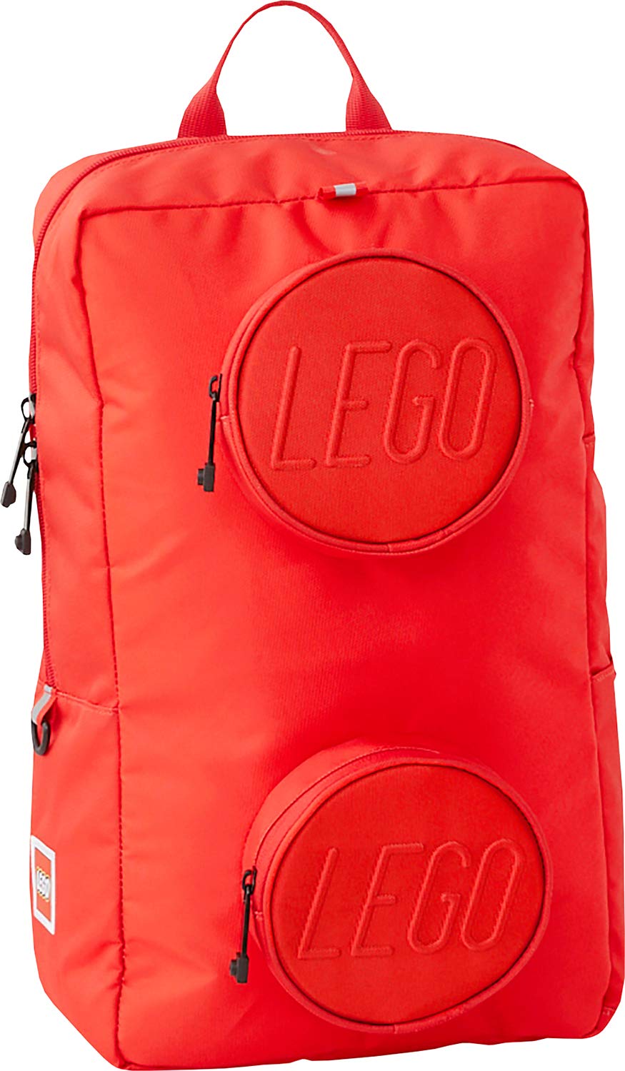 Lego® Signature Zaino Mattoncino 1X2 Con Scomparto Per Tablet/Laptop, 18L, Doppia Tasca Frontale Porta Accessori - Rosso-image