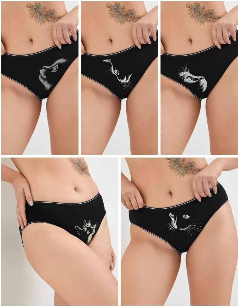 ALYA UNDERWEAR Premium Intimo, Cotone Biologico, Vita Media, Mutande Donna, Traspirante, Confortevole, Morbido Slip, Flessibile, Mutandine, Confezione Multipla (S … 3XL)