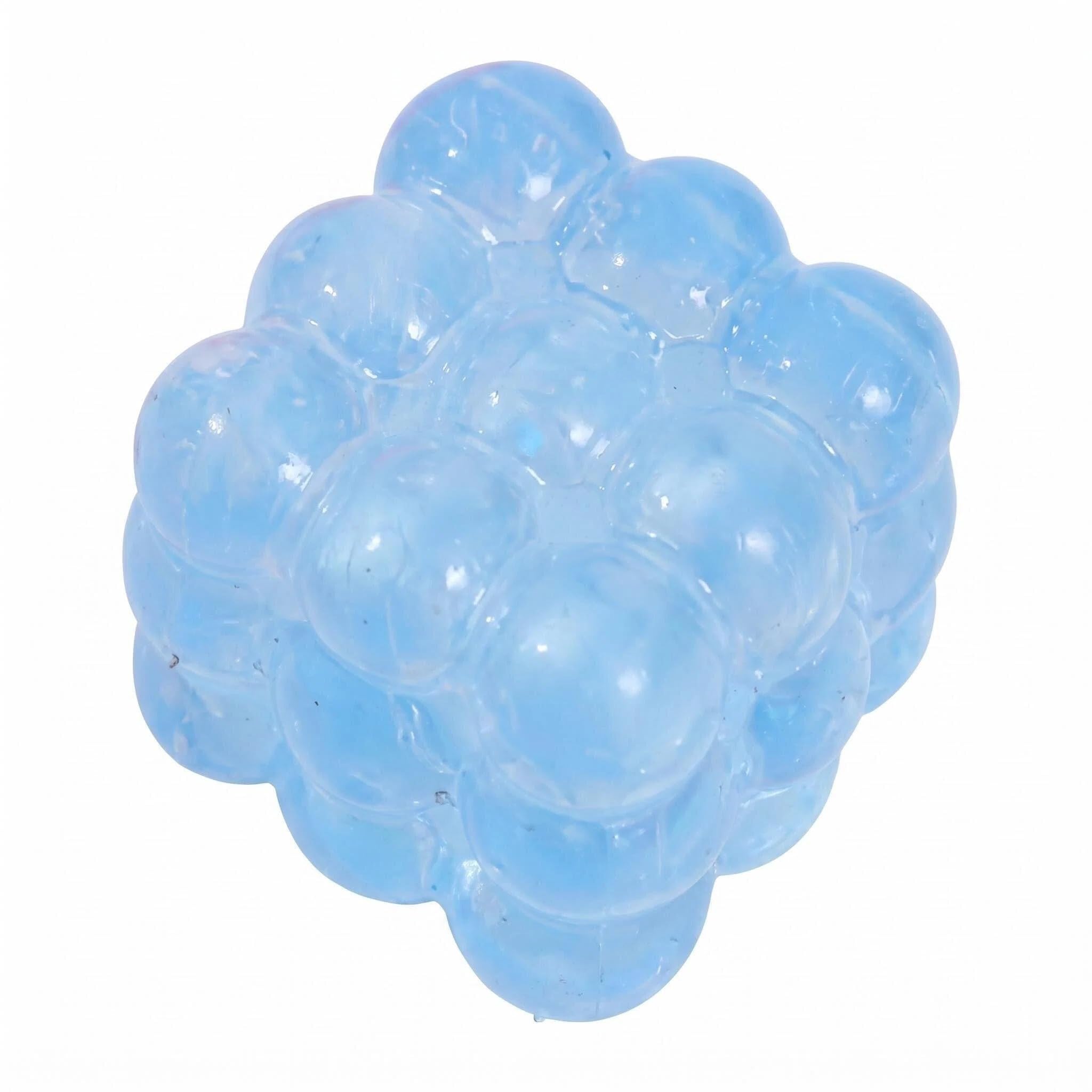1PCS Soft TPR Squeeze Cube 4.5cm/1.77in Cube Stress Balls Squishy Fidget Toy for Stress Anxiety Relief Focus Sensory Toy for Adults Teen Autism ADHD Non-Toxic Calming Toy (Blue)
