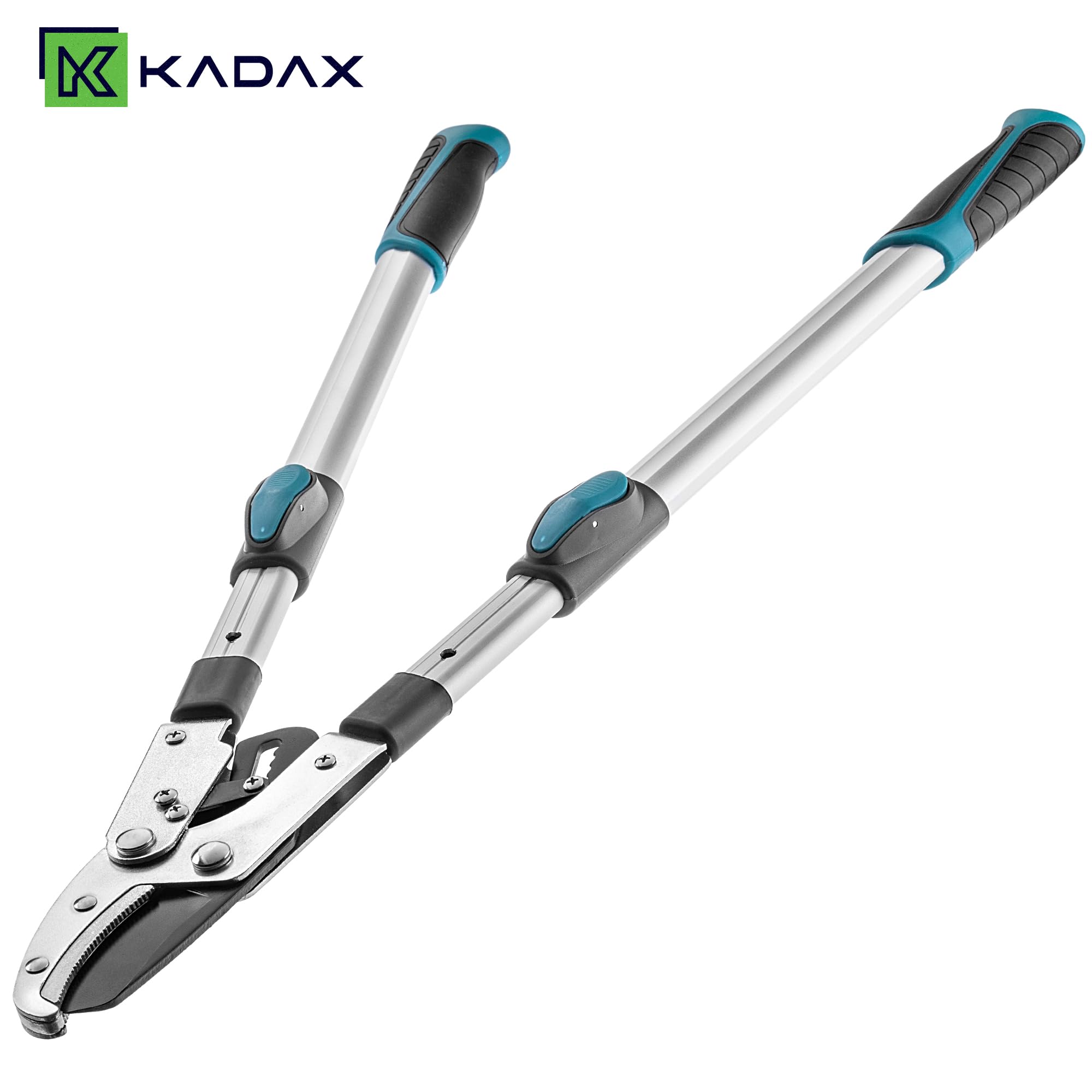 KADAX Amboss Astschere 70–100 cm, Teleskop Baumschere für dicke Äste bis 80 mm, Gartenschere mit rutschfesten Griffen und scharfer Stahlklinge für präzisen Baumschnitt
