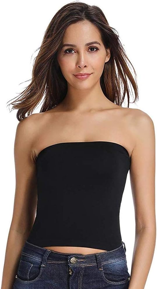 Women's Seamless Strapless Crop Top Tube Top Inner Camisole, Free Size